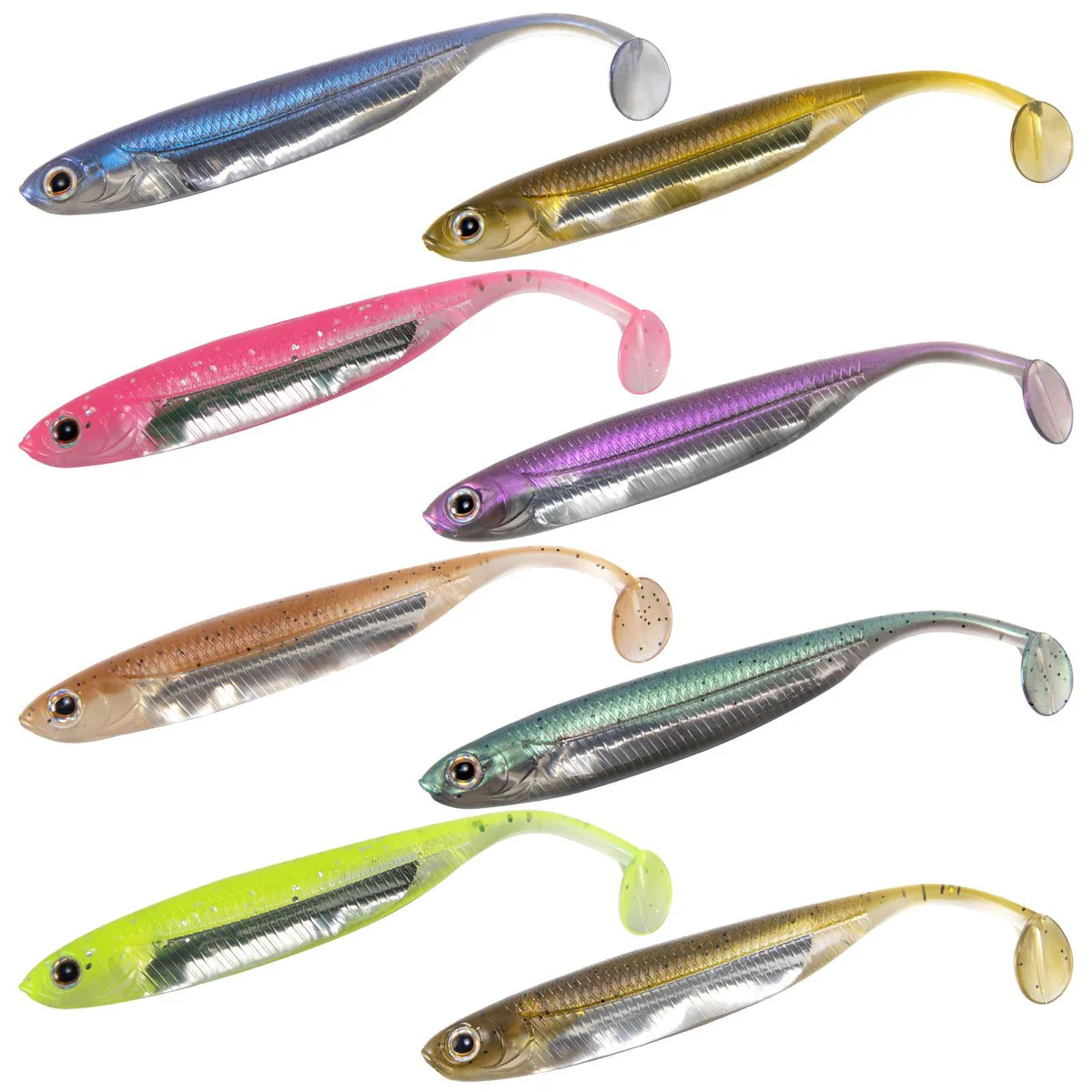 Aussie Wriggler Paddle-Tail Soft Plastics (10 pk)